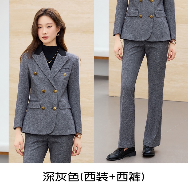 Gray suit and trousers