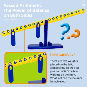 Interacción entre padres e hijos Juguetes matemáticos Juego de equilibrio digital Equilibrio numérico temprano Juego de mesa de aprendizaje de matemáticas - Product Image 5