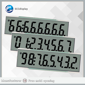 Personalizzato economico SJXDGN042 HTN positivo 8 8 punti decimali Display monocromatico segmento statico schermo moduli LCD - Product Image 2