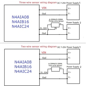 8-24CH 4-20MAからRS485への電流アナログ入力コレクターモジュールMODBUSRTUボードPT100K熱電対圧力センサーDC1224V用 - Product Image 5