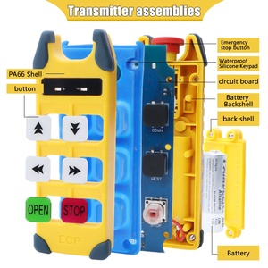 All'ingrosso intelligente industriale telecomando senza fili 1 trasmettitore 1 ricevitore gru paranco Radio funzione automatica codice di rotolamento - Product Image 4