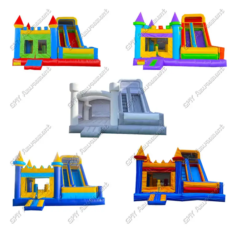 Kommerzielle Outdoor Bouncer Jumper Bounce House Aufblasbare Hüpfburg Spring burg mit Rutsche