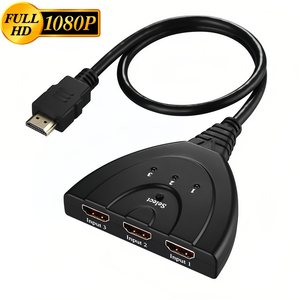 4K 3 puertos HDMI Switcher 3x1 HDMI Switch selector 3 en 1 Out Pigtail Auto Switch Converter Cable para DVD HDTV Xbox PS3 PS4 PS5 - Product Image 5