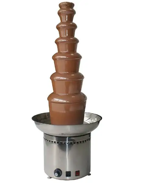 Groothandel Rvs 6 Lagen Commerciële Chocolade Fontein, Chocolade Dispenser Luxe Bruiloft Catering Apparatuur