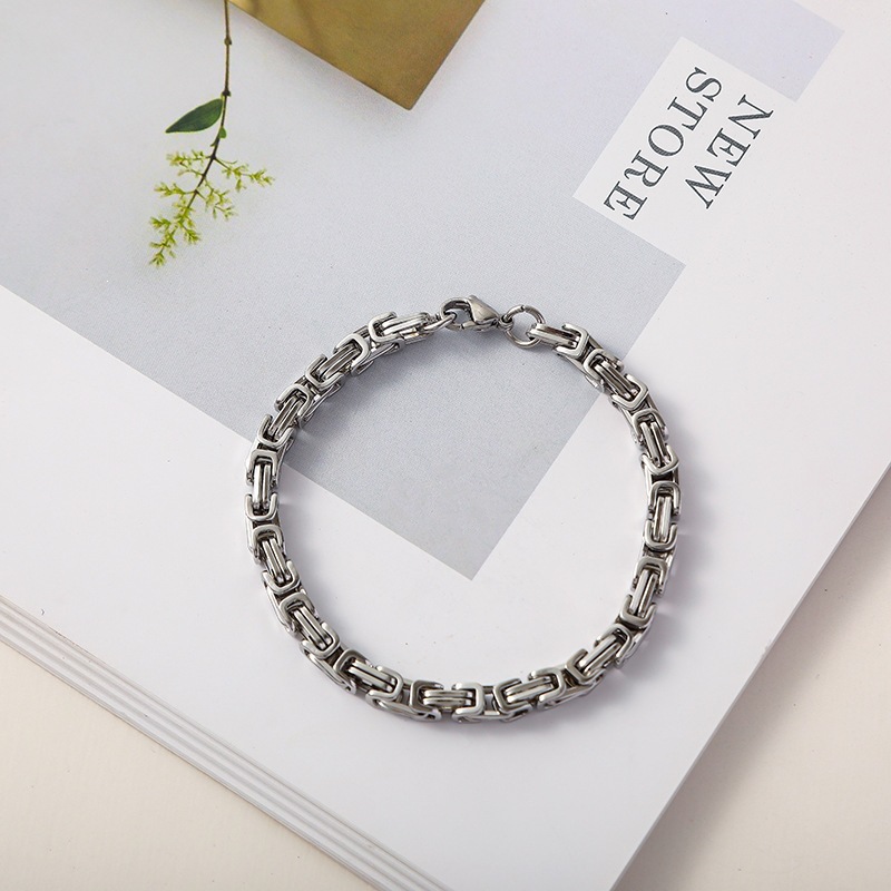 5 Steel-colored Double-piece Imperial Chain