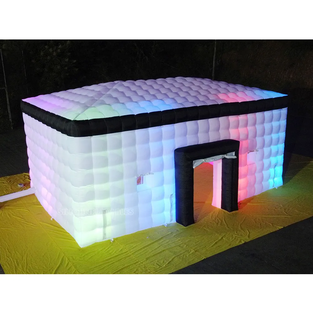 28 x18ft grande tenda gonfiabile bianca per feste con luce a LED per eventi all'aperto per adulti dalla fabbrica di Inflatables Sino