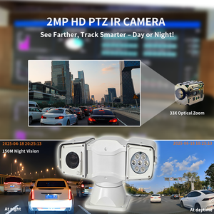 Smart PTZ <strong>Camera</strong> 2MP Infrared 150m Auto Tracking AI Recognition Waterproof MDVR <strong>Camera</strong> for Special Vehicle Marine Application - Product Image 1