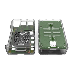 Alta calidad Raspberry Pi 4 Modelo B ABS Case Box Shell Cover se puede instalar con ventilador - Product Image 3