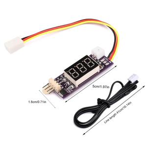 DC8-16V Small 4-Wire <strong>PWM</strong> Fan Temperature <strong>Control</strong> Speed Regulator 25KHZ LED <strong>Digital</strong> <strong>Display</strong> Supports 3A Cooling Fan Shutdown - Product Image 4