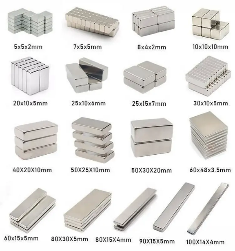 N52 bloco magnético retangular super forte de terras raras ímãs de neodímio F30*10*5 ímã de neodímio
