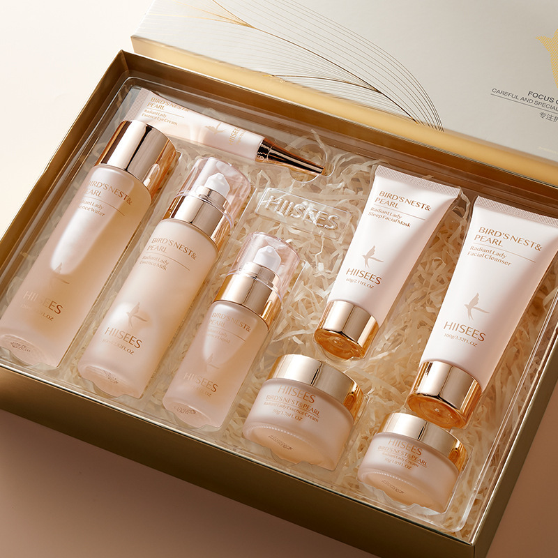 Coffret cadeau 8 pièces Hanser nid d'oiseau perle rajeunissement éclat