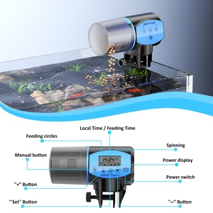Juyang OEM tùy chỉnh thông minh hẹn giờ Aquarium <span class=keywords><strong>Fish</strong></span> <span class=keywords><strong>Feeder</strong></span> USB có thể sạc lại tự động Thức ăn cho cá nhà máy bán buôn thức ăn cho cá - Product Image 2