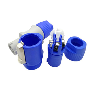 3Pin NAC3FCA NAC3FCB Male Plug Blue (<strong>Input</strong>)+White (<strong>Output</strong>) Plug+Female Socket 20A 250V AC Power LED Speakon <strong>Connectors</strong> - Product Image 4
