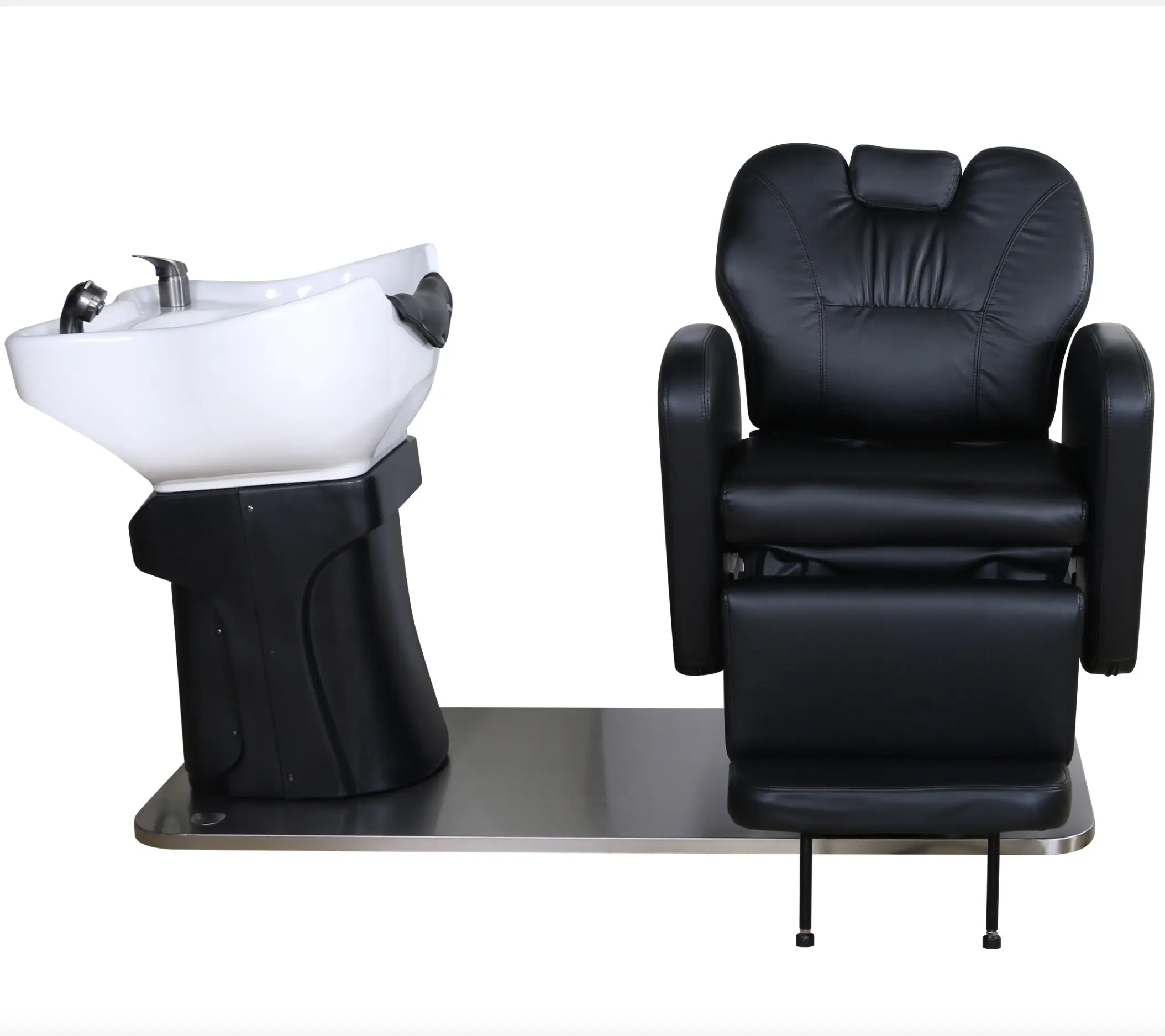 Muebles de salón moderna silla de barbería profesional de lujo eléctrico reclinable champú lavabo Silla de peluquero
