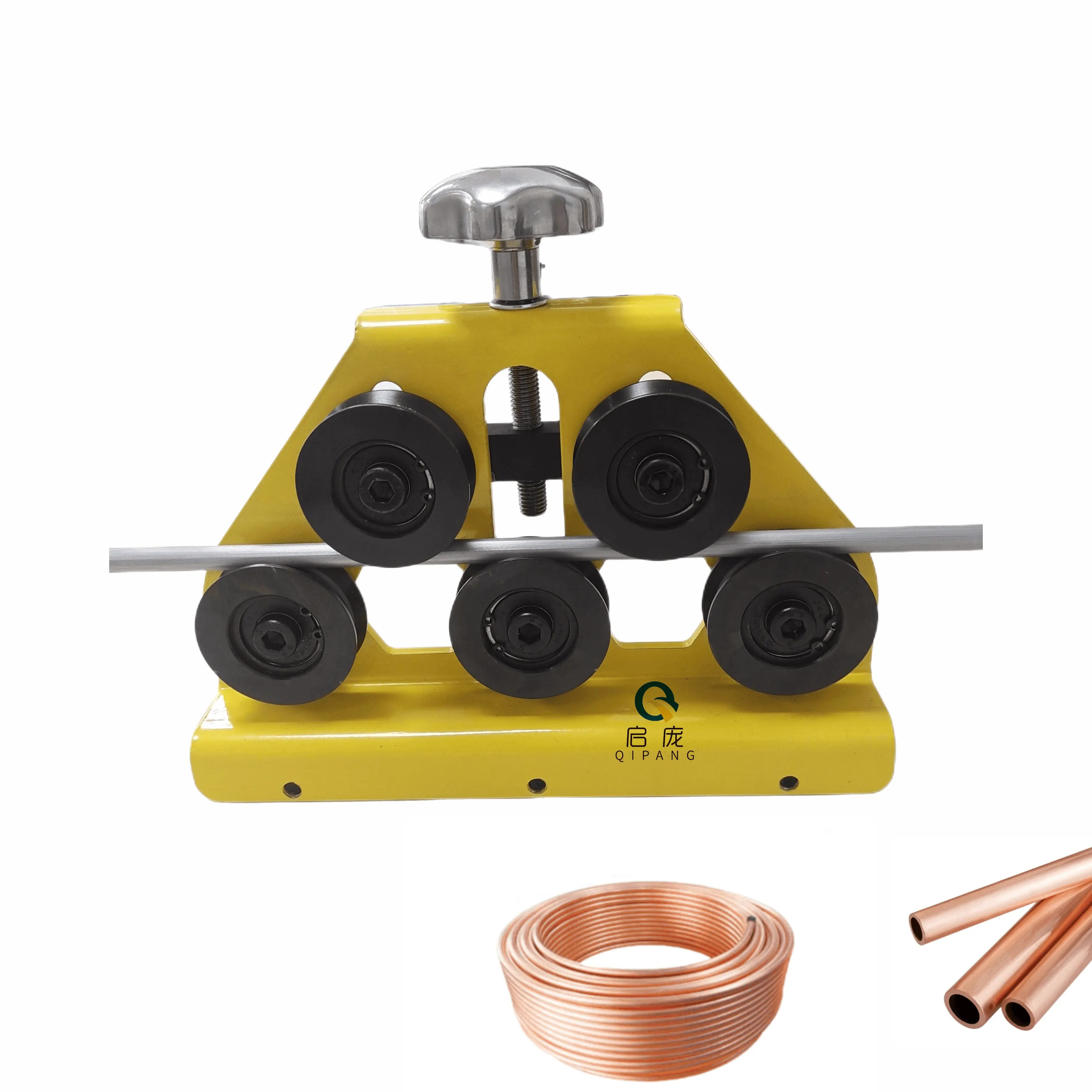 QIPANG Straightener tool 3/16"-1/2" 5 Wheels Specially Designed for Pipe Diameter durable tube Straightener machine
