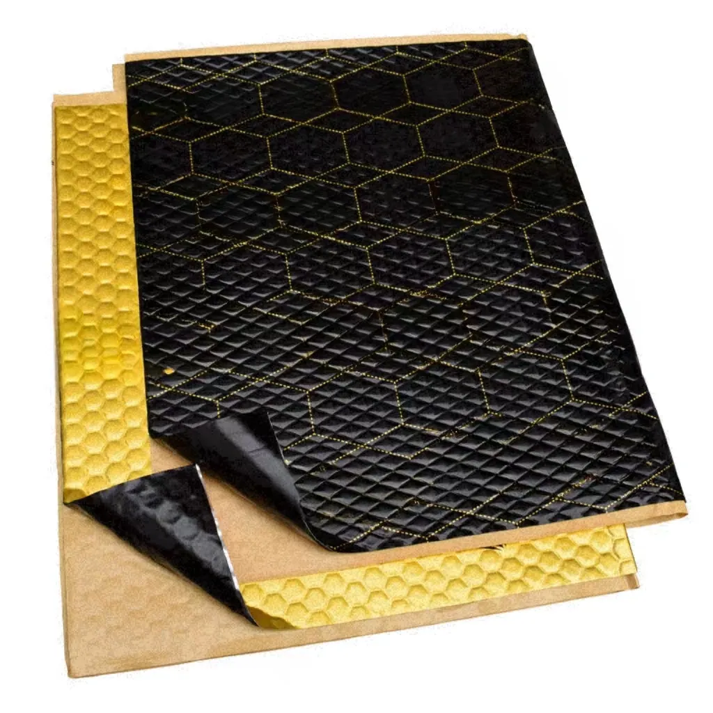 Bufu Noise Insulation Sound Proofing Sound Dampening Panels Dampening Aluminum Mat for Car & Home Silver