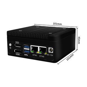 BKHD 2024 Recién llegado Precio de fábrica barato de Thin Client Mini Host(101*101mm) N100/I3 N305 DDR5 DP + HD 2 * M.2 Computadora en la nube NUC - Product Image 3