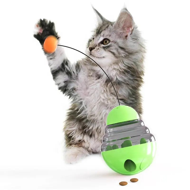 Hot Sales Slow Feeder Robotic Tumbler Funny Interactive Toy Pet For Cats