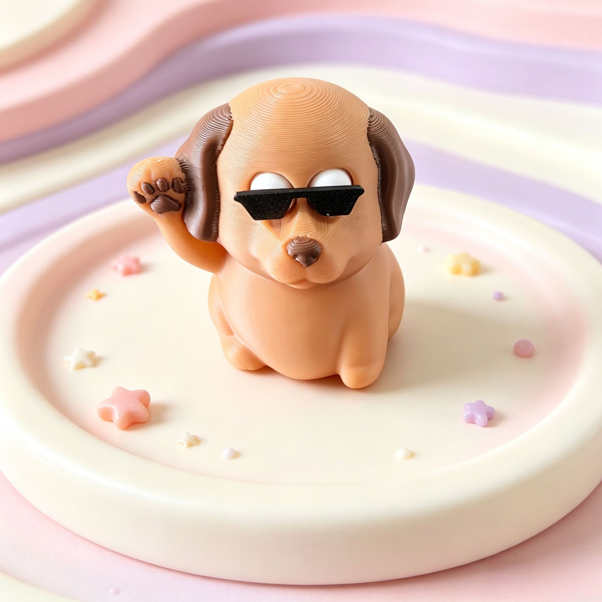 Gafas de sol 3D-perro mirando-65 cm-25 g