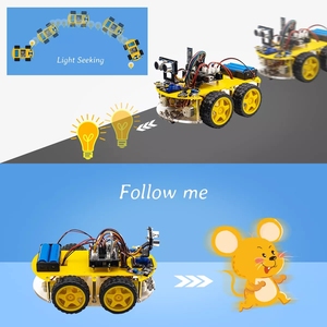 4WD Multi Robot Car Kit aggiornato V2.0 per Robot STEM/programmazione grafica Robot Car per arduinos