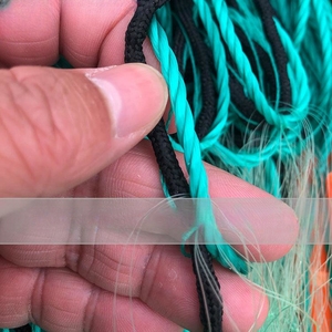 Toptan 3 katmanlar batan yeşil ipek plastik şamandıra 100m uzunluk balık ağları