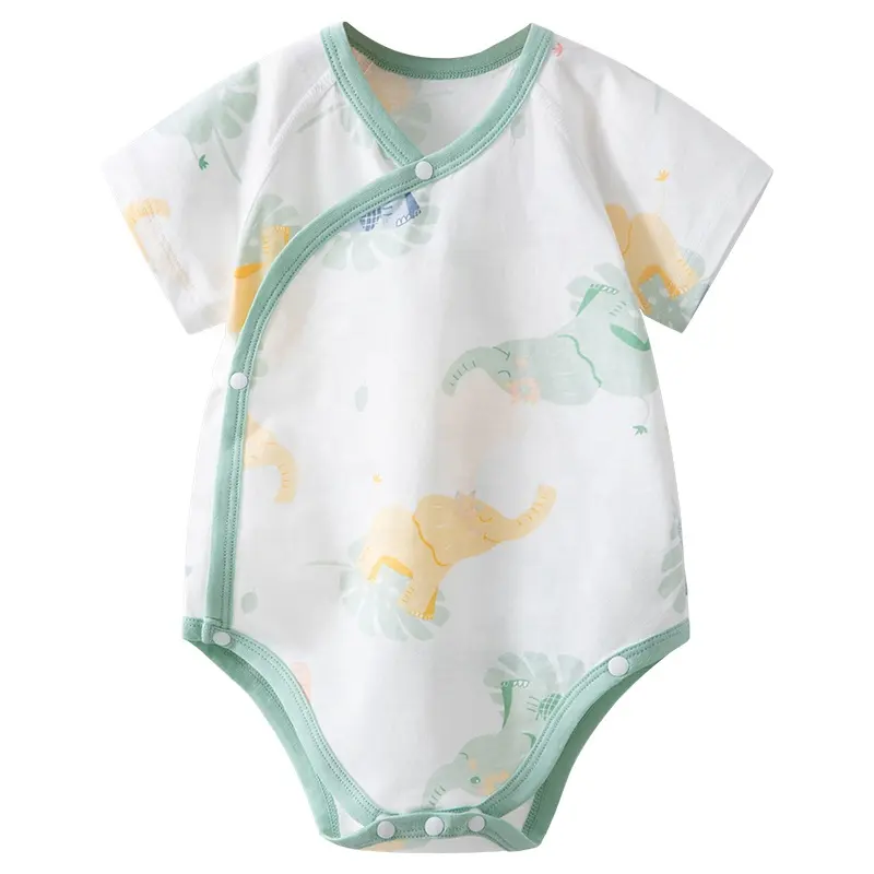 0-2 Jahre alter Baby Crawl-Anzug Baumwoll-Body-Anzug Strampler Kleinkind Cartoon Muster Jumpsuit 100% Bio-Babyprodukte