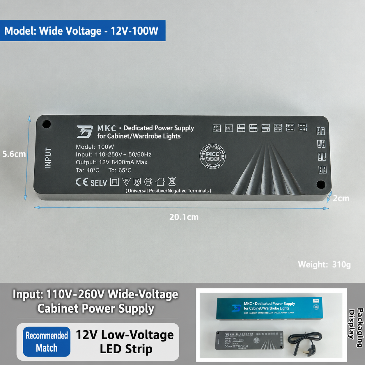 12V 100W
