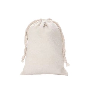 Custom Logo Printed Gift Canvas Cotton Linen Double <strong>String</strong> Handbag Shoe Dust Drawstring Bag - Product Image 1