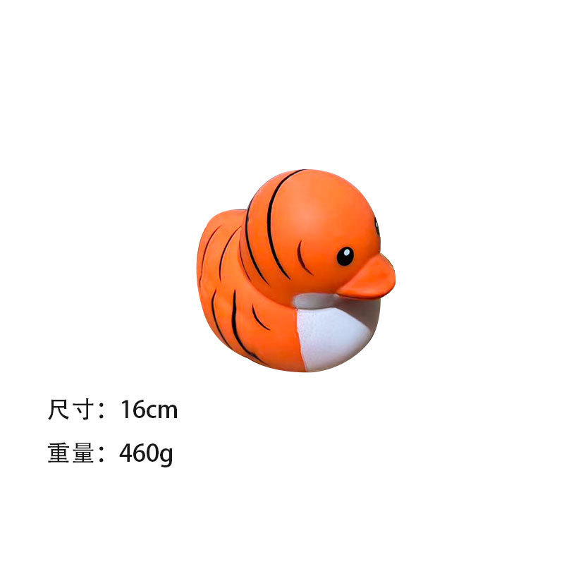 Squishy di anatra con stampa tigre