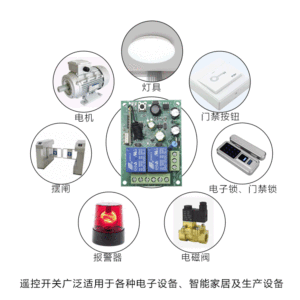 รีโมทมอเตอร์ DC แบบไร้สาย, รีเลย์1ช่องสัญญาณรีโมทคอนโทรล AC110-230V - Product Image 6