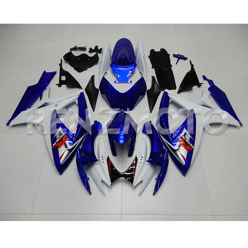 Volledige Motorfiets Stroomlijnkappen Fit Voor Suzuki GSXR600 750 2006 2007 Abs Plastic Body Werk Zwart Blauw Wit