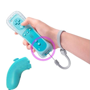 2ใน1ชุดรีโมทจอยสติ๊กไร้สายควบคุมเกมแพดมือซ้าย nunchuck พร้อม Motion Plus สำหรับ Nintendo Wii - Product Image 3
