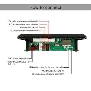 12V MP3 Module <strong>Bluetooth</strong> Decoder Board Wireless <strong>Bluetooth</strong> Kit <strong>Audio</strong> Card Board - Product Image 3