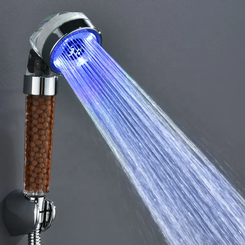 Temperatur anzeige filter Multi Color schnell blinkende Badezimmer-LED Bester Dusch kopf