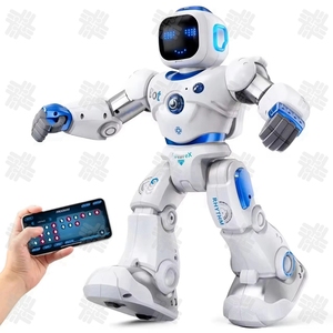 KWモダンノベルデザインRCスマート玩具ロボットインテリジェントプログラマブルインタラクティブRCロボット音声制御とアプリコントロール付き - Product Image 1