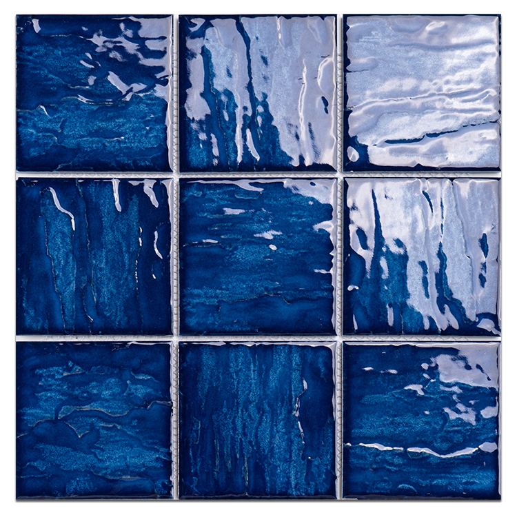 9705 mosaïque en céramique bleu foncé
