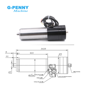 Công cụ tự động 220V thay đổi trục chính 10000-60000rpm PCB kim loại sắt 1.8kw làm mát bằng nước trục chính ATC động cơ trục chính công cụ tự động thay đổi - Product Image 2