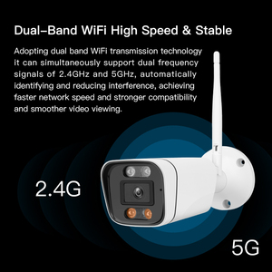 高清4 MP IP摄像机夜视Al人体检测网络技术远程监控IP67防水云存储Wifi CMOS - Product Image 5