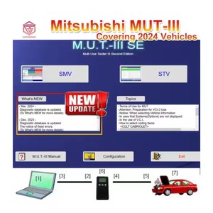 2024 für Mitsubishi MUT-3 SE MUT3 Fahrzeug diagnose ECU Programmierung MUT 3 ECU DATEN Unterstützung J2534 Chips oft Mini vci/Original VCI - Product Image 1
