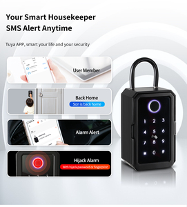 Akıllı anahtar depolama kilit kutusu K5 kablosuz şifre anahtar güvenli alaşım kutusu su geçirmez Tuya TTLock App için - Product Image 2