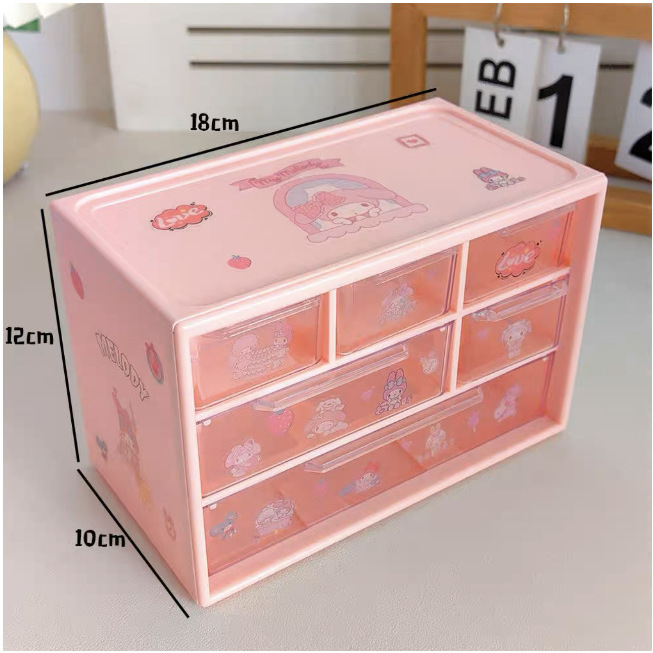 Pink six-square My Melody stickers