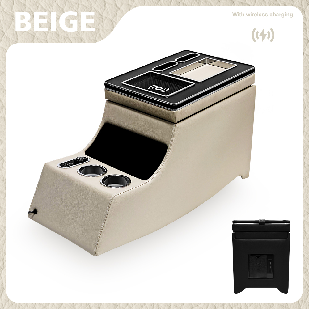 Beige avec chargement sans fil USB+