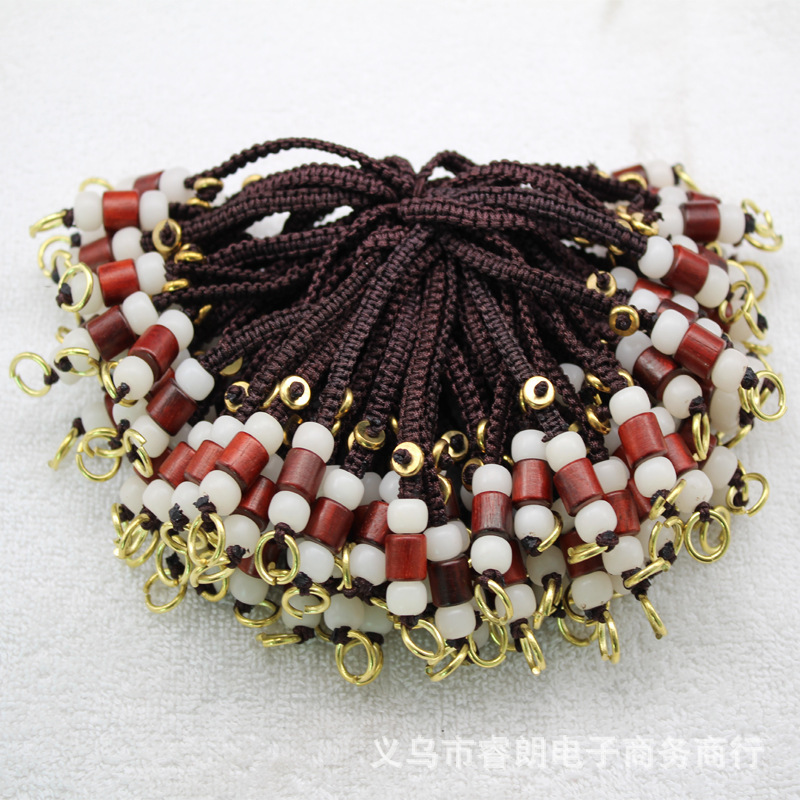 Cordon de suspension (perles blanches)