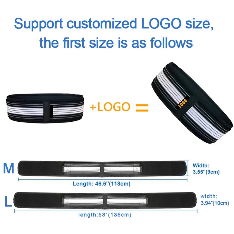 Kopus-Cinturón de compresión ajustable de neopreno elástico transpirable para cadera, Logo personalizado