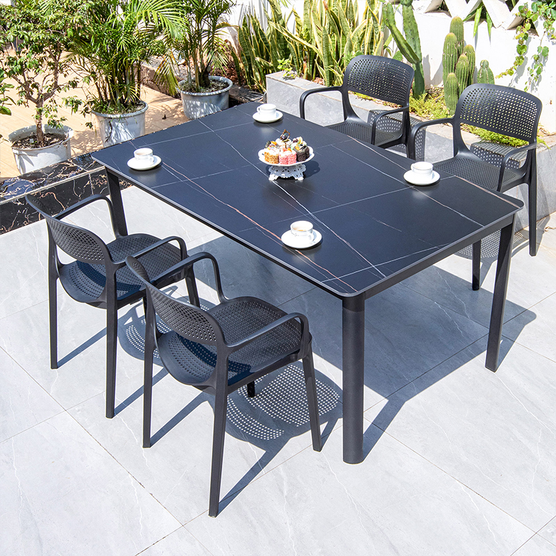 B-160 * 90cm table et 4 chaises