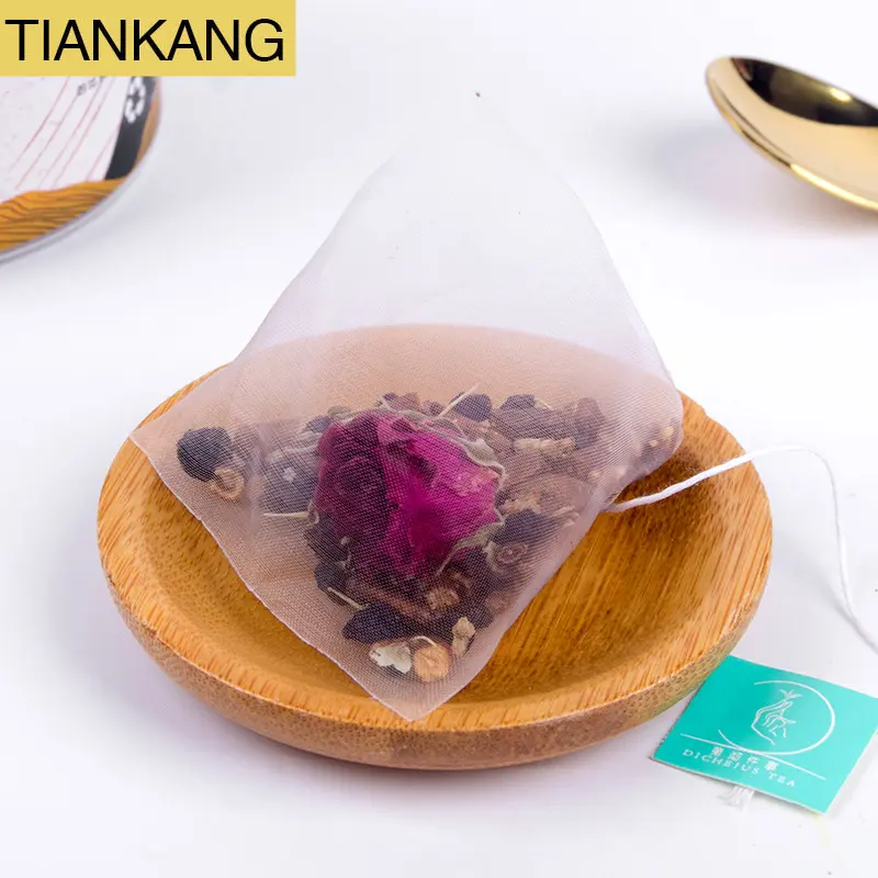 Özelleştirilmiş çin karışık lezzet çay kurutulmuş karahindiba kökü çay poşeti kurutulmuş gül çiçek siyah kurt üzümü çay poşeti