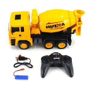1:18 ölçekli Rc çimento mikser kamyonu 2.4GHz 6CH uzaktan kumanda çimento karıştırıcı mühendislik Model kamyon ışıkları ile - Product Image 4