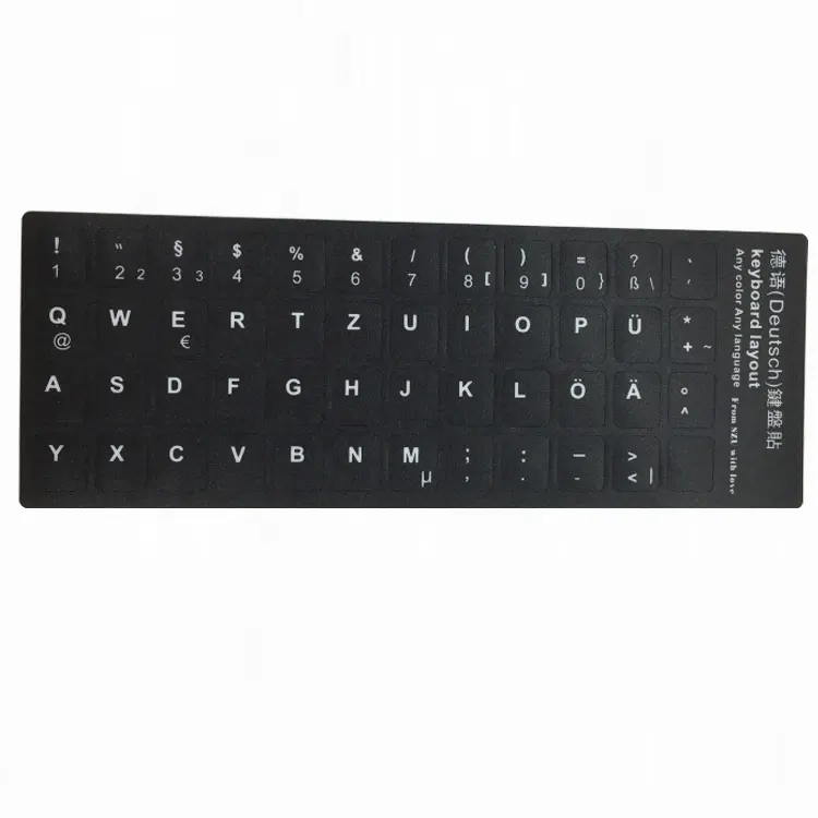 Adesivo personalizado para teclado, notebook para coreano, russo, árabe, idiomas personalizados e logos