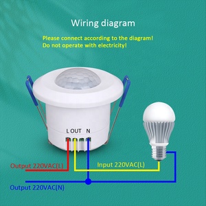 Supply 220V <strong>PIR</strong> <strong>Motion</strong> <strong>Sensor</strong> Light Switch Time Delay and Light Sensitivity Adjustable <strong>motion</strong> <strong>sensor</strong>