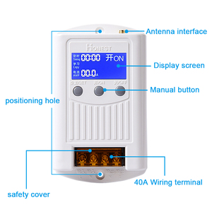 Fabrikdirektverkauf 5000 Meter Taktungsfunktion LCD-Anzeige 75 V-265 V universell hohe Leistung 40 A Relais Funkgesteuerter Fernsteuerung - Product Image 3